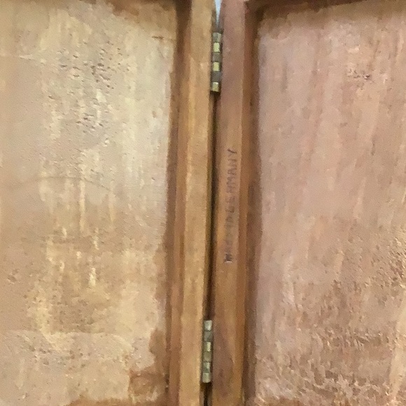 Vintage small hinged box, wood inlay, made in Germany - Picture 10 of 13